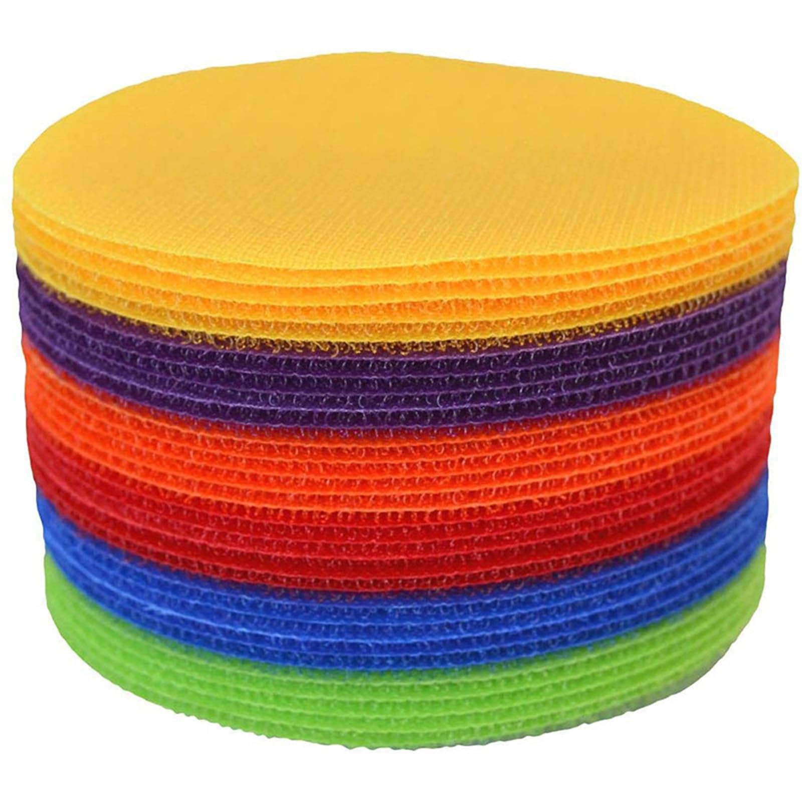 Fazvncv 30 pennarelli colorati per tappeti, 10,2 cm o 12,7 cm, rotondi, piatti, sportivi, per aule, asili e palestre