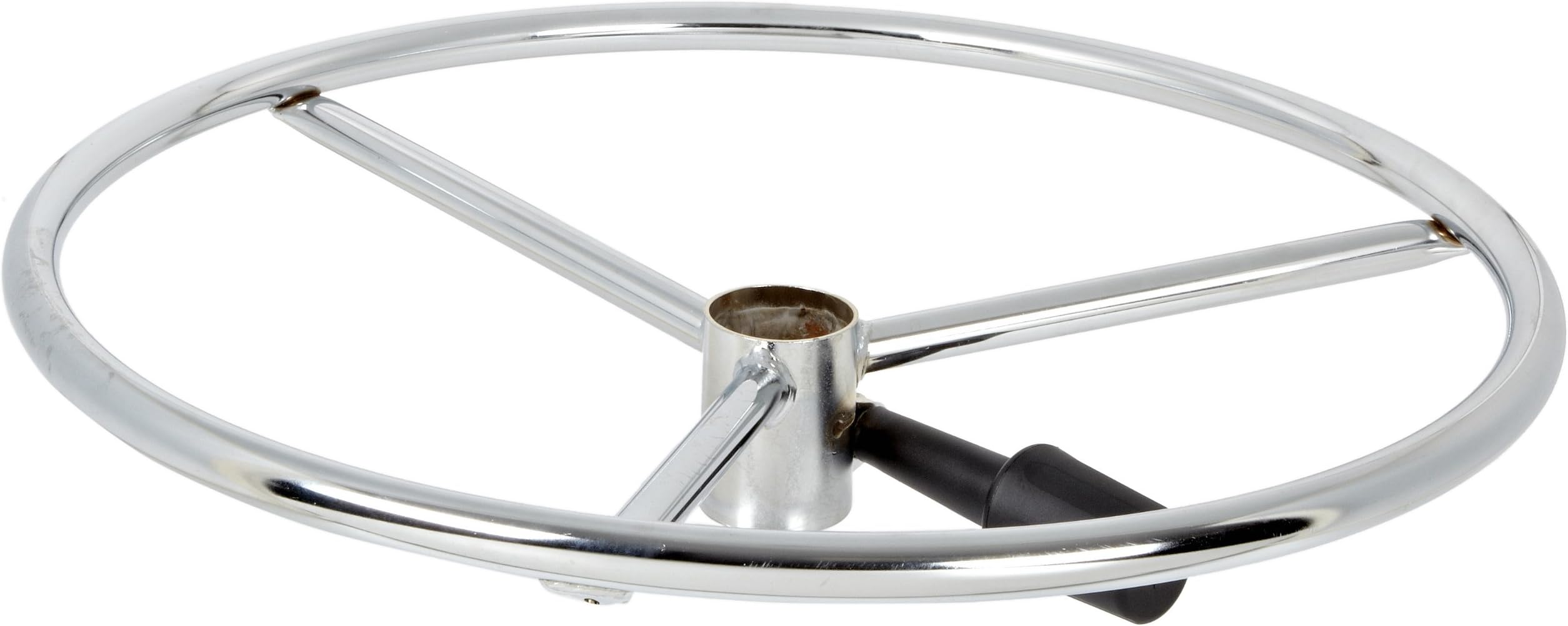 Milagon WS05 Chrome Plated Footring with Separate Clamp and Plastic Bushing for Clean Room and ESD Chairs, 20" Diameter