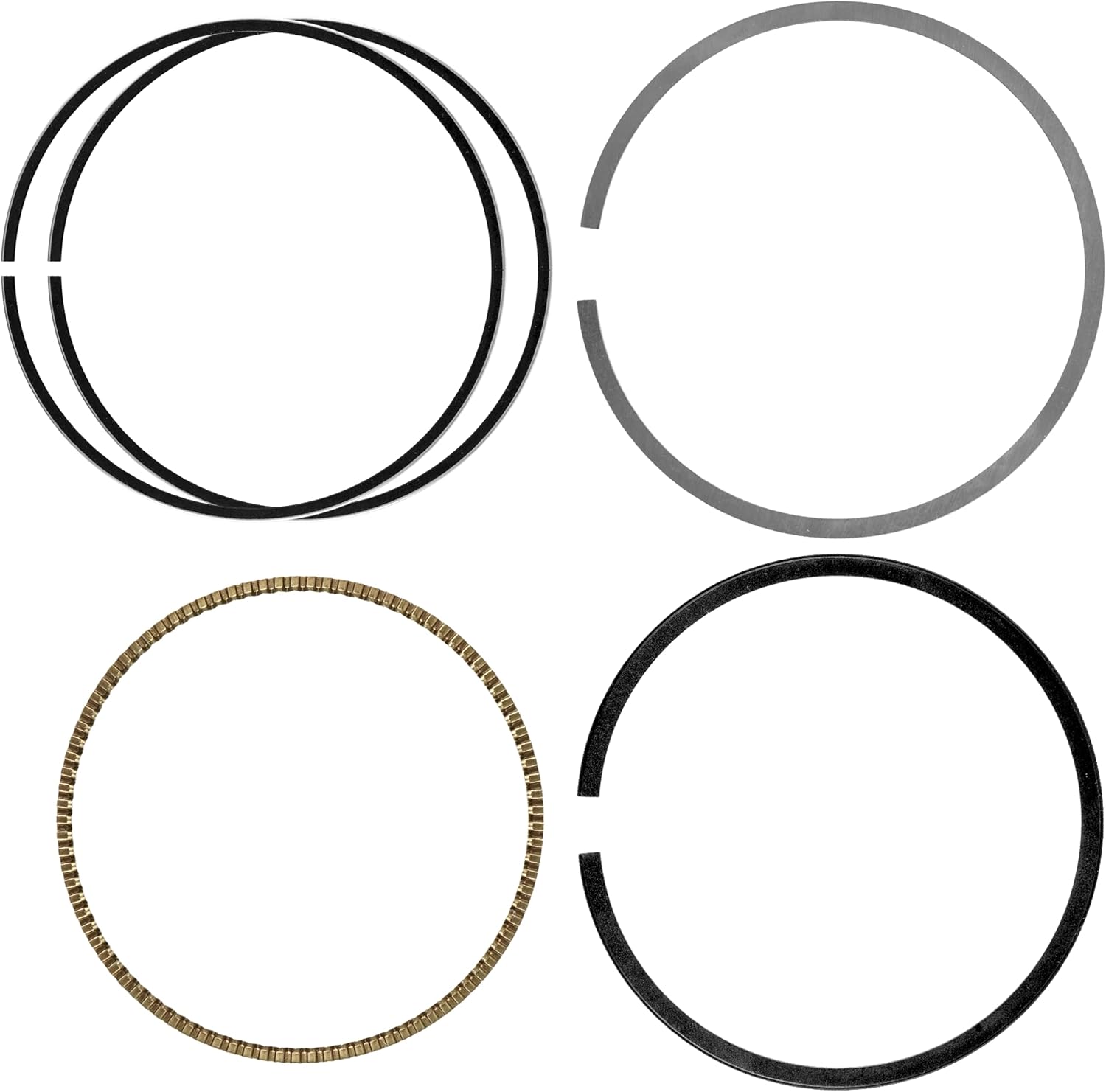 Caltric Piston Rings Compatible with Yamaha Grizzly 450 YFM450F 2007-2014 / Grizzly 450 YFM450/Wolverine 450 YFM450 2007-2014