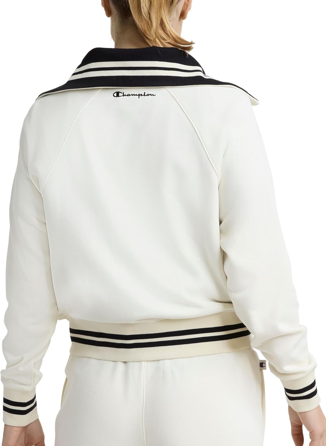 Champion Women's Pitcher Full Zip Long Sleeve Mock Neck Track Jacket