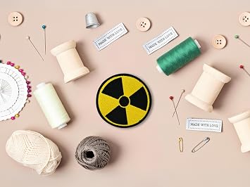 Finally Home Patch with Hook-and-Loop Closure - Atom Danger | Radioactivity Symbol Patches, Patches, Radioactive Patches, Nuclear Patch Badge