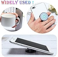 Vista 2 de Honoson 9 Piezas Soporte de Agarre para Teléfono Celular Soporte Plegable Colorido Autoadhesivo Anillo para Dedos de Sublimación para Teléfonos Flor