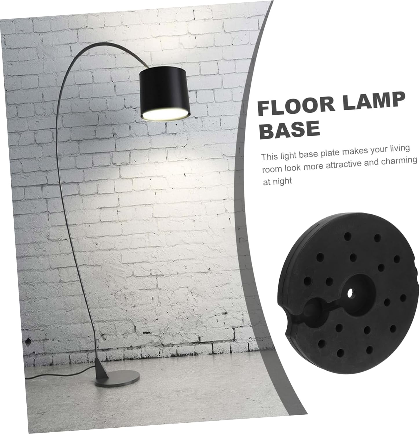 Lamp Base Weight Block Light Fixture Desk Light Floor Lamps Diy Display Lamp Weight Base Floor Lamp Base Rounded Lamp Base Metal Lamp Base Chassis 120x Iron Parts Rack