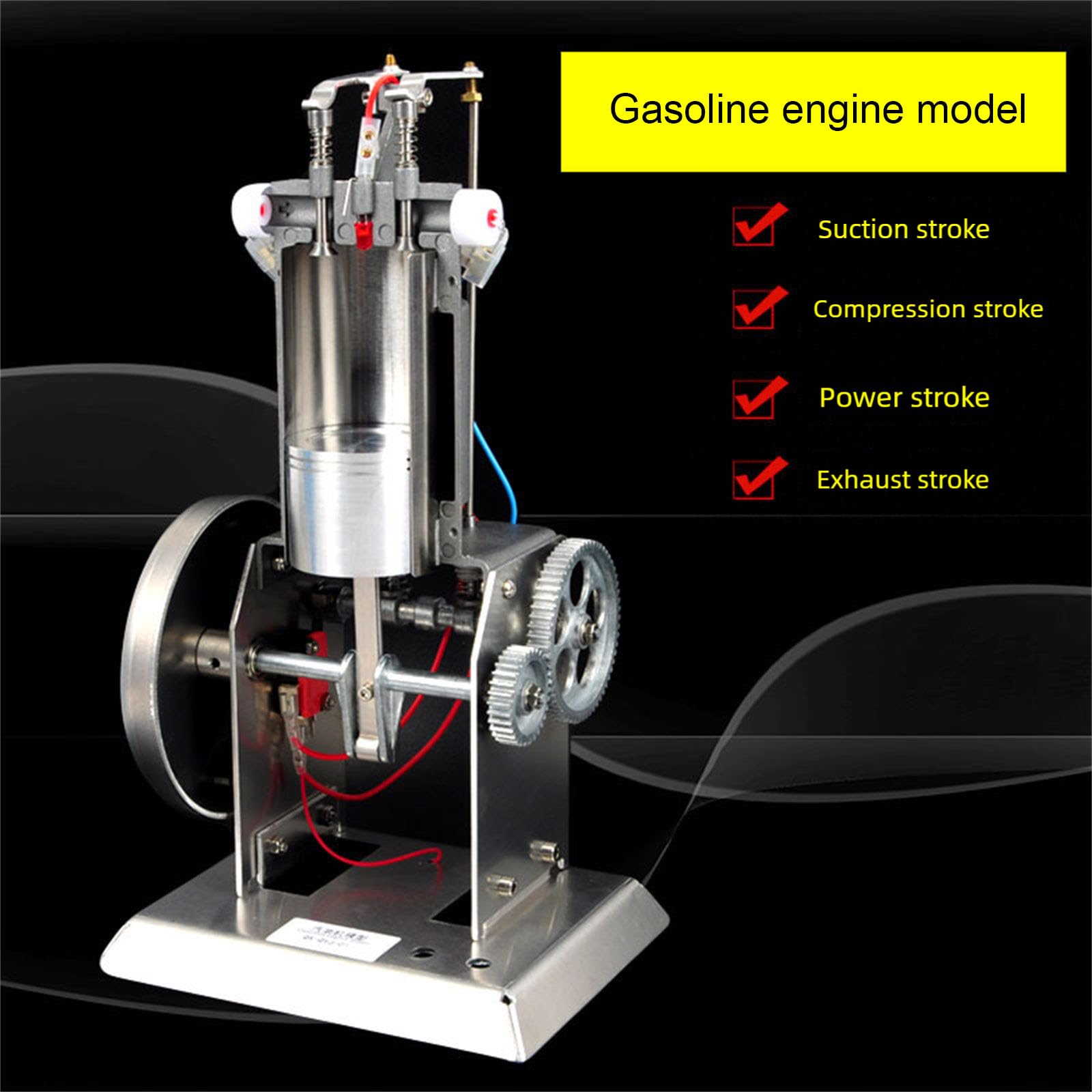 Realistisches Metallmechanik-Motormodell für technische Ausbildung, Pädagogische Physik, Laborausrüstung für Lehrer, experimentelles Instrument