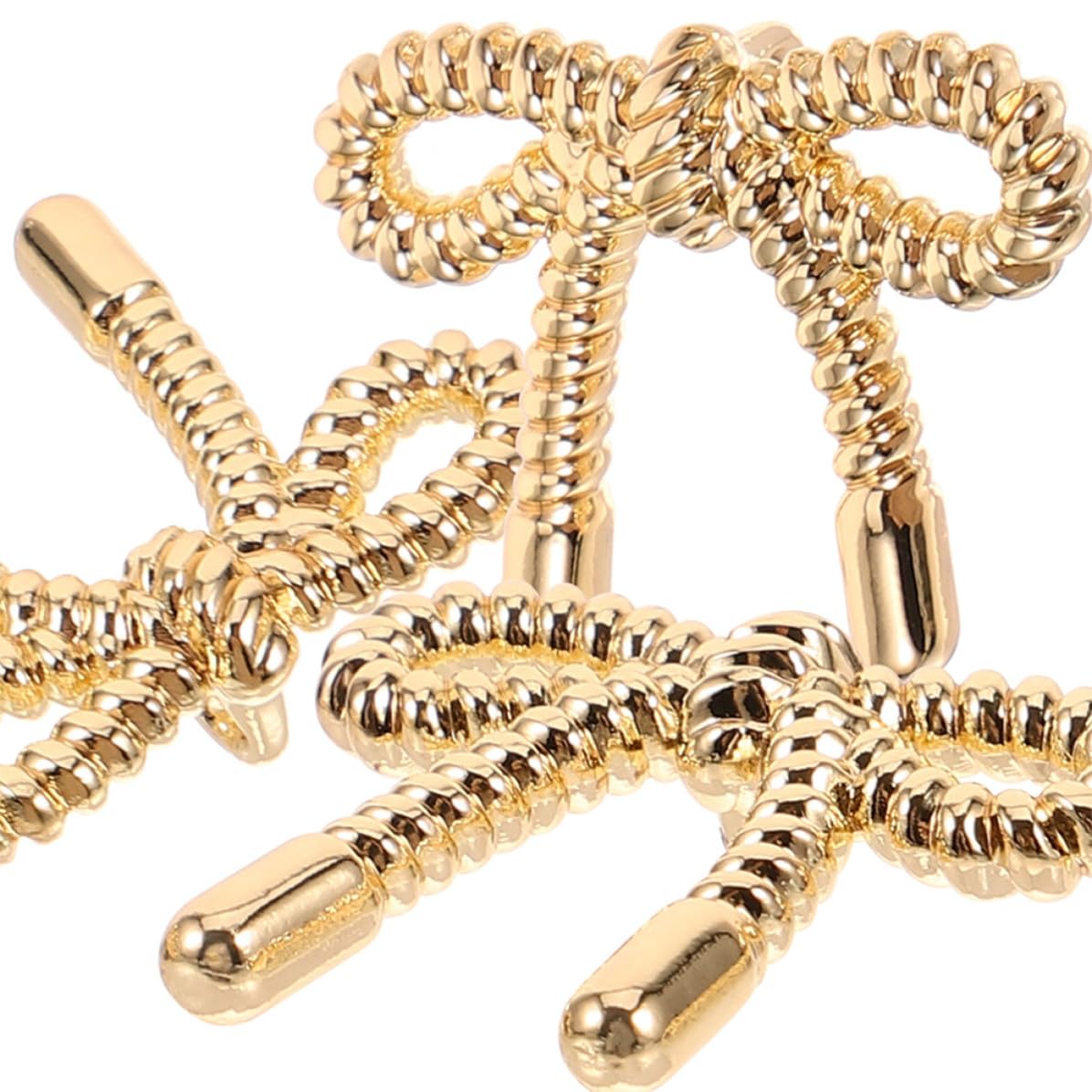 Operitacx 75 Pezzi Bottoni a Fiocco per Donna, Decorativi, in Lega, Oro