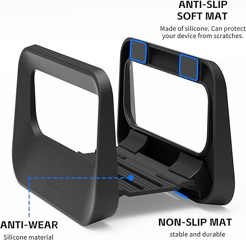 Miniatura 4 de Soporte vertical para computadora de escritorio, soporte de plástico para laptop con protección de silicona, compatible con todos los