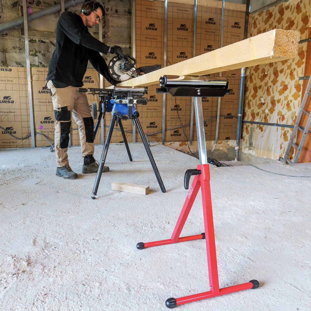 Servante à rouleau Multifonction 3en1 - Fixe, Rouleau et à Billes - Pour établis - Réglable en hauteur - Pliable - Charge 60kg