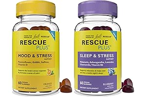 Bach RESCUE Plus Gummy Day & Night Bundle (120 Count)