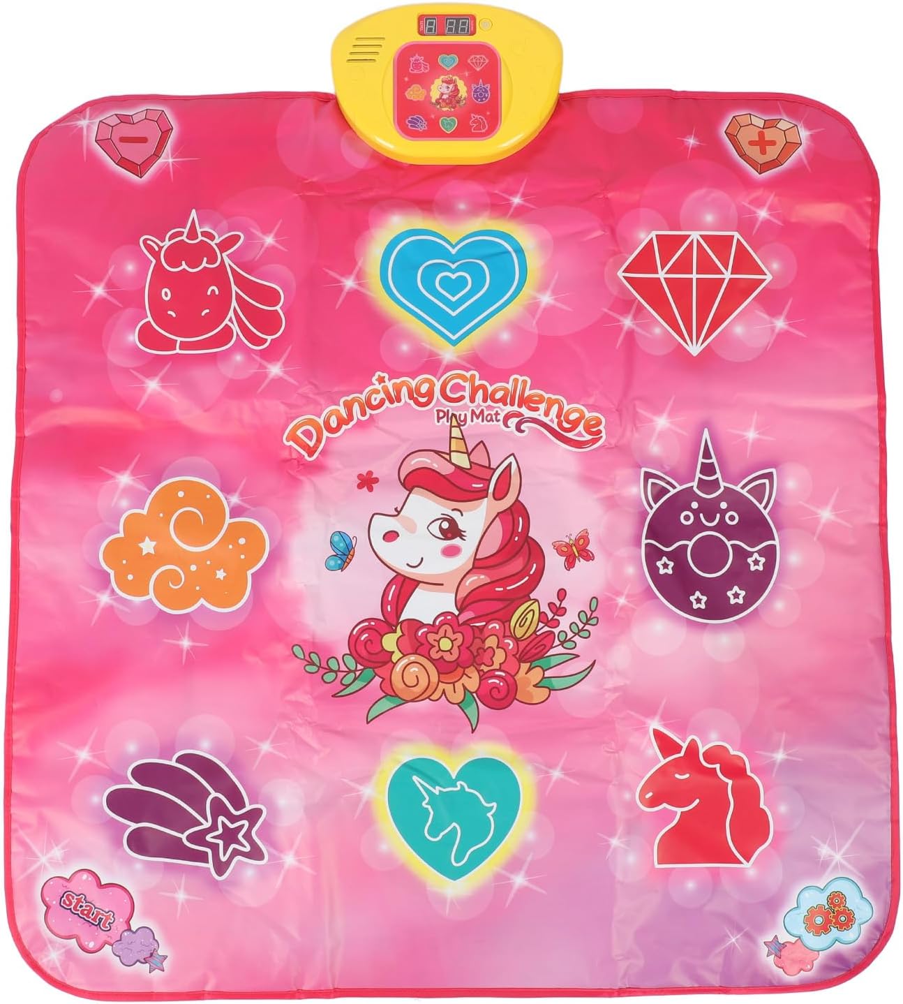Dance Mat Electronic Dance Mat Multifunctional Physical Exercise Music Sensitive Touch Kids Dance Mat Toys for Home and School PE PP ABS Material Lightweight Portable