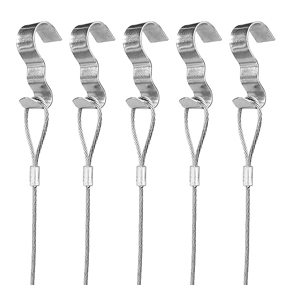 Buy Picture Rail Hooks and Wire 5 Pack Picture Rail Hanging System Silver Molding Hooks Buy Picture Rail Hooks and Wire 5 Pack Picture Rail Hanging System Silver Molding Hooks
