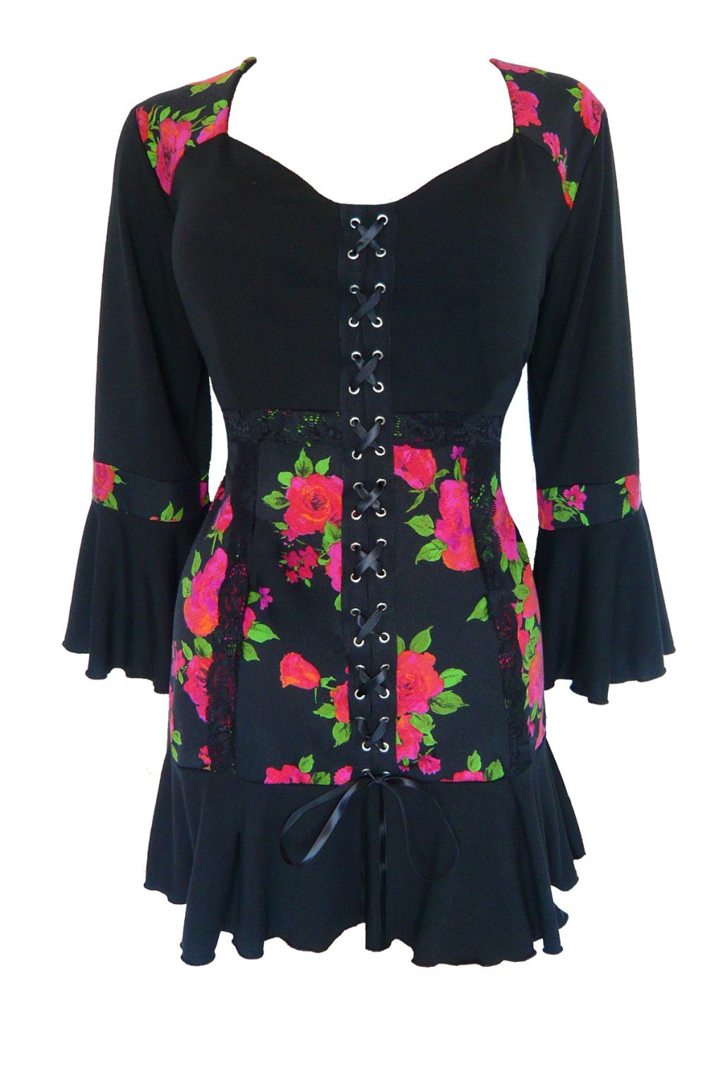 Dare to Wear Victorian Gothic Boho Women's Plus Size Cabaret Corset Top