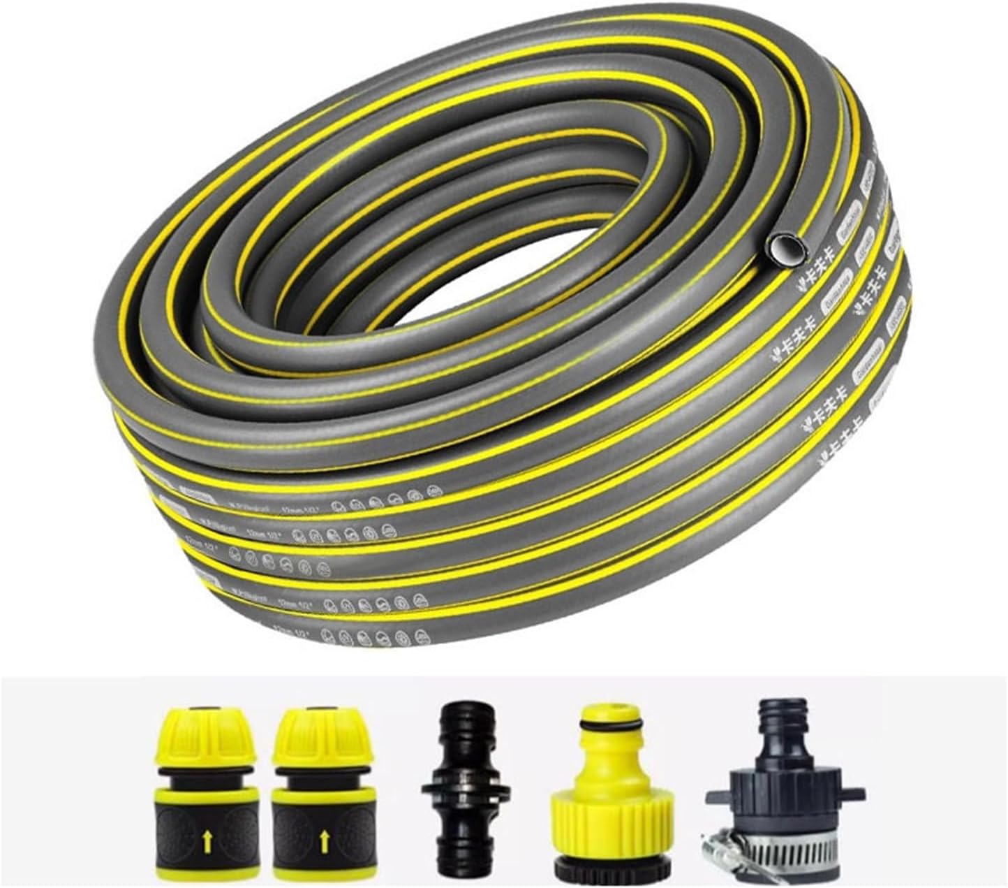 5~40M Watering Hose High-Pressure Garden Water Pipe Household Antifreeze Car Washing PVC Plastic Skin Pipe Multipurpose Tube (Color : A, Size : 5M) (Color : A, Size : 10M)