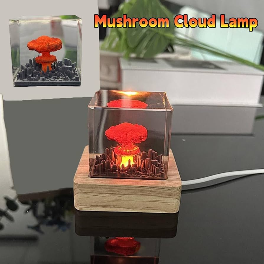Mushroom Cloud Nuclear Explosion LED Atomic Bomb Model Night Light