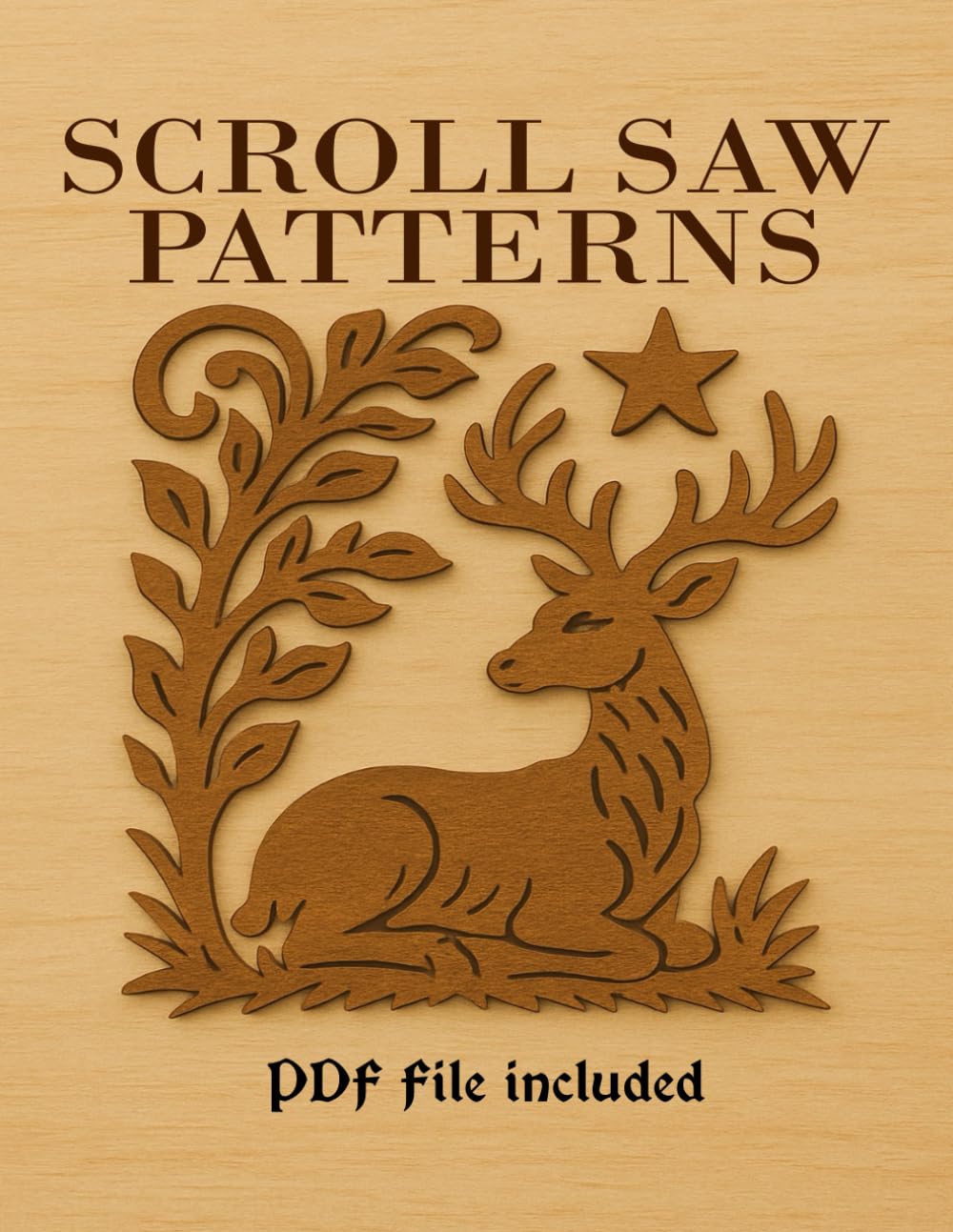 Scroll Saw Patterns Wildlife: 50 One-Piece Stencil Templates for Woodworking