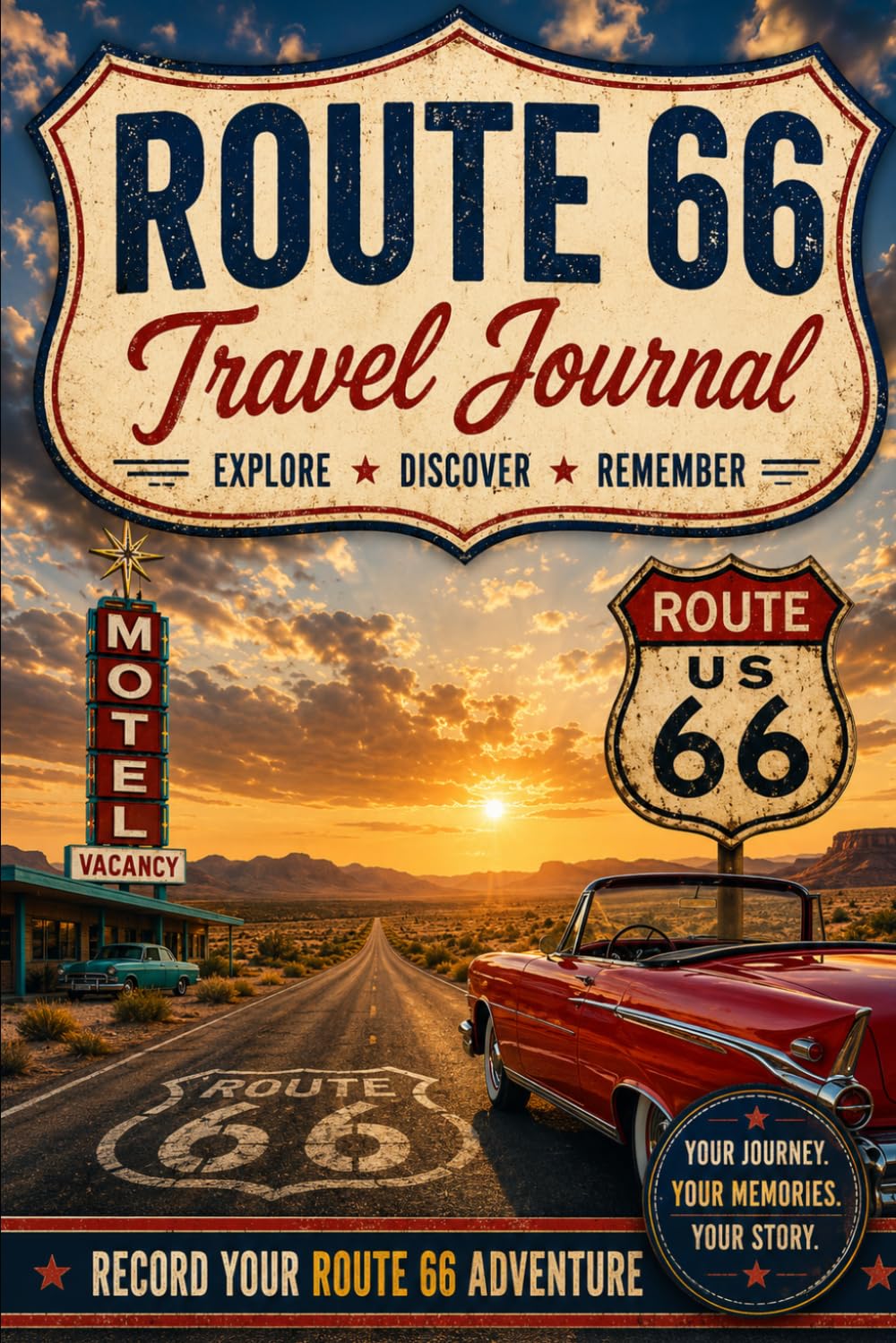 Route 66 Travel Journal: Record Your Journey Along America's Mother Road