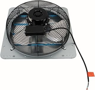 HOSTIC 16 Inch Aluminum Blades Fan Wall Mounted Shutter Suitable