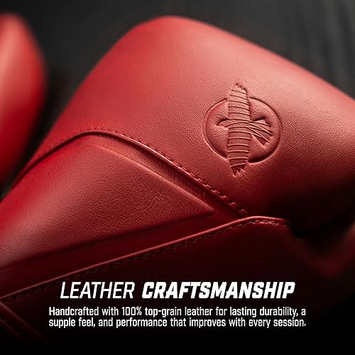 Miniatura 3 de Hayabusa Guantes de boxeo de cuero E1 para hombres y mujeres, protección de muñeca y nudillos, soporte de muñeca con doble férula, acolchado para
