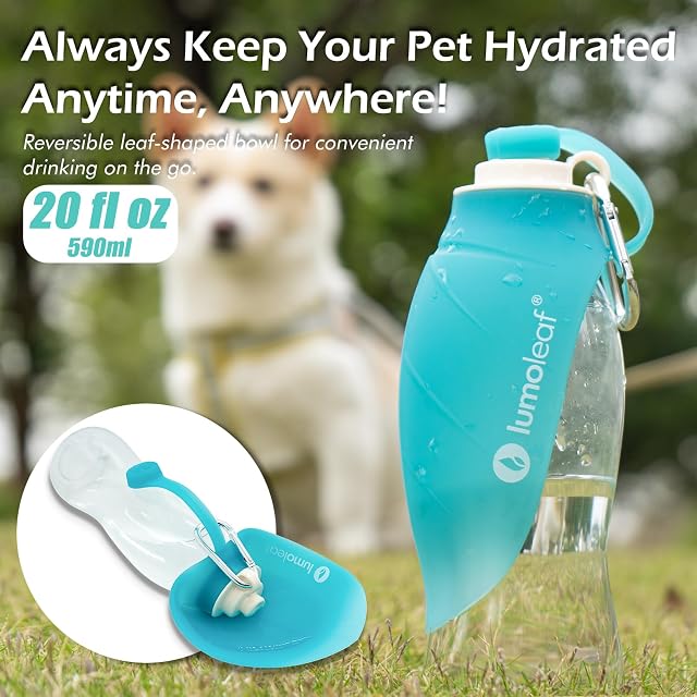 Foto 6 de 7 de LumoLeaf Botella de agua para perros para caminar
