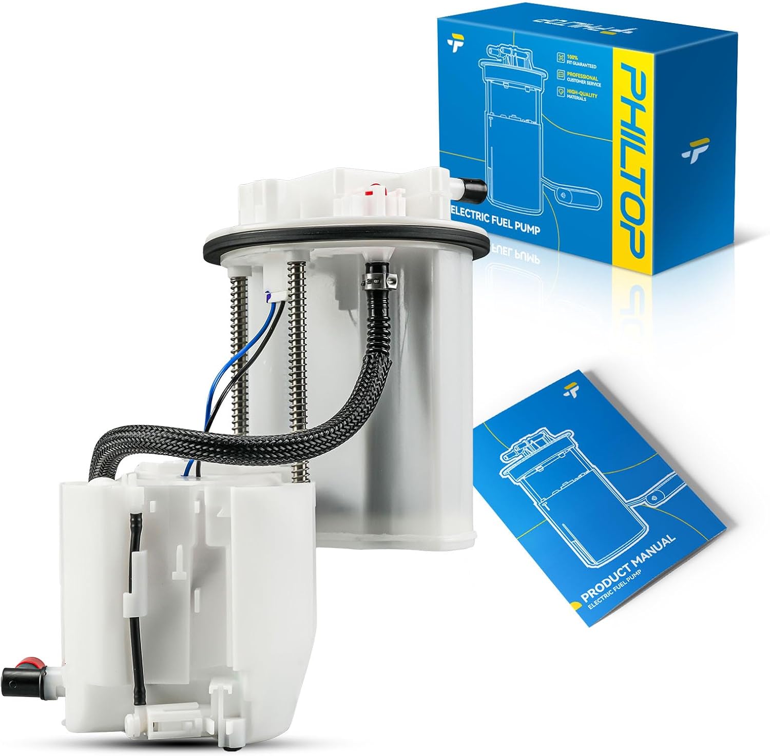 PHILTOP FG1283 Electric Fuel Pump Assembly, Compatible with Toyota RAV4 2009–2018 L4 2.5L / V6 3.5L, Replaces 77020-0R020, E9003M, P76778M, SP9039M, SP9048M