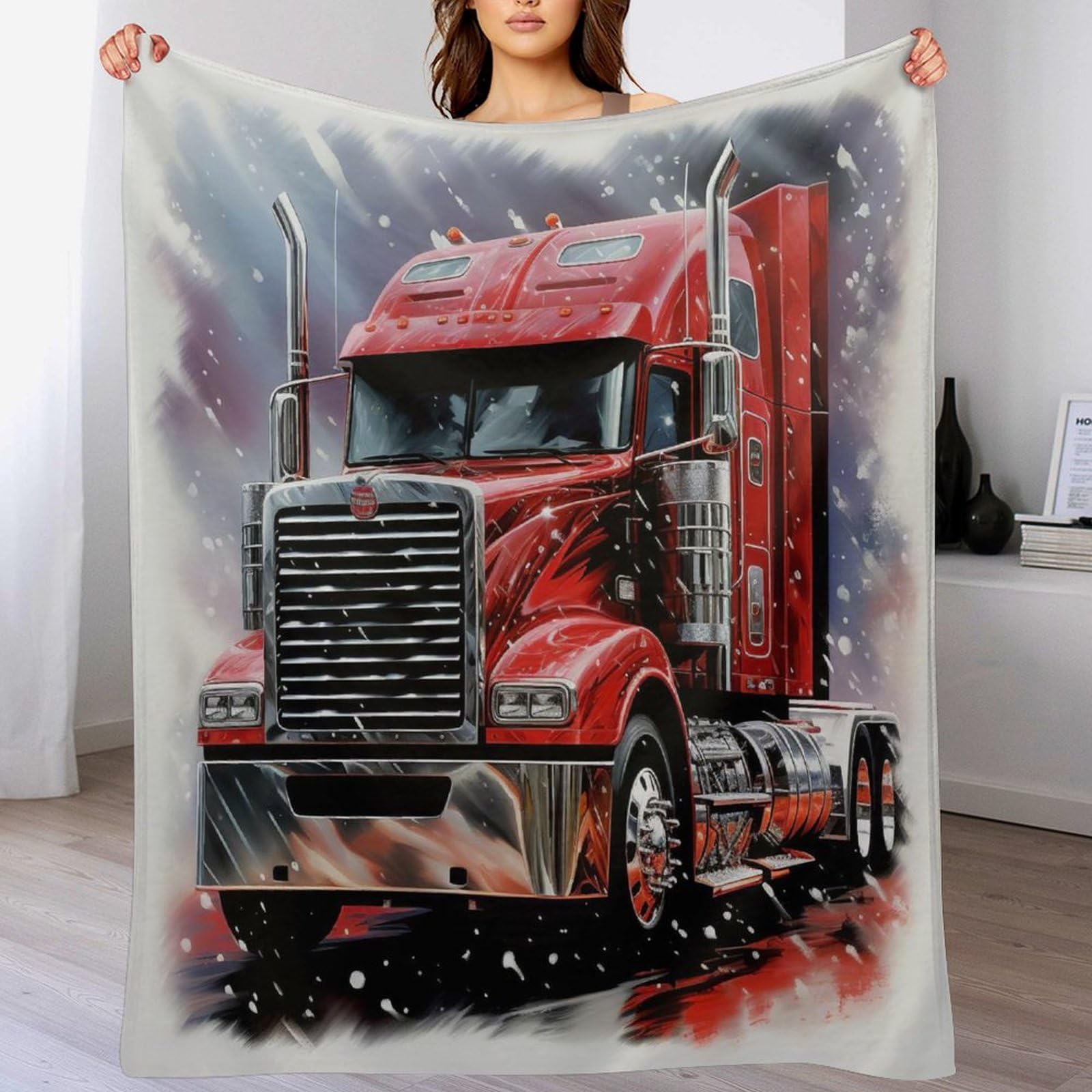 Couvertures polaires en camion 130x150cm en flannel légère pour canapé