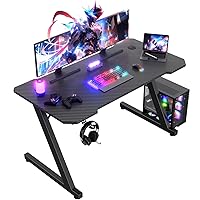 JUMMICO Scrivania Gaming 120 x 60 cm, Tavolo Gaming Ergonomica