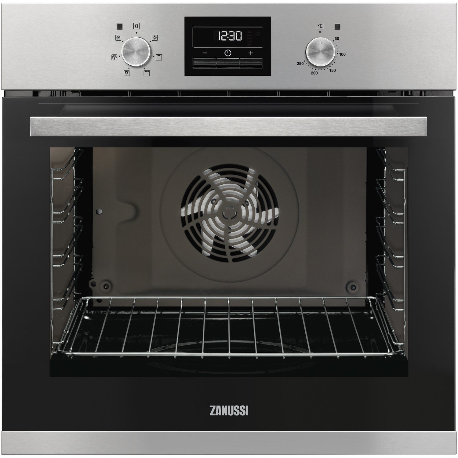 Zanussi ZOA35471XK Single Fan Oven With Programmable Timer - Stainless Steel