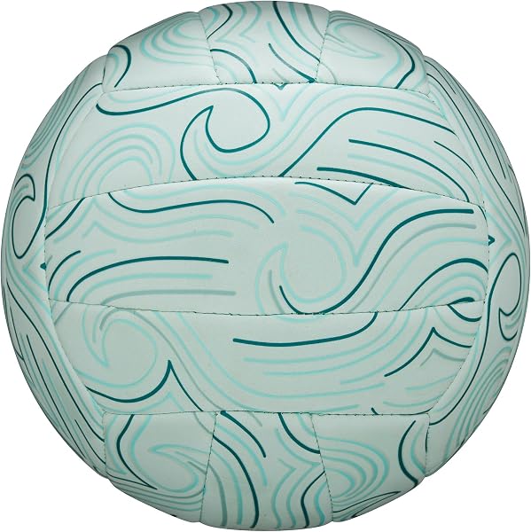 Wilson Pallone da Pallavolo Shoreline Soft Gen Green, Realizzato In Materiale Eva Sostenibile di Origine Biologica, Offre Un Controllo Morbido, Colore: Azzurro, Taglia Ufficiale - 5