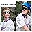 DUCO Kids Sunglasses Youth Baseball Sun Glasses Lightweight TR90 Frame UV400 Sports Cycling Shades for Boys Girls DK268