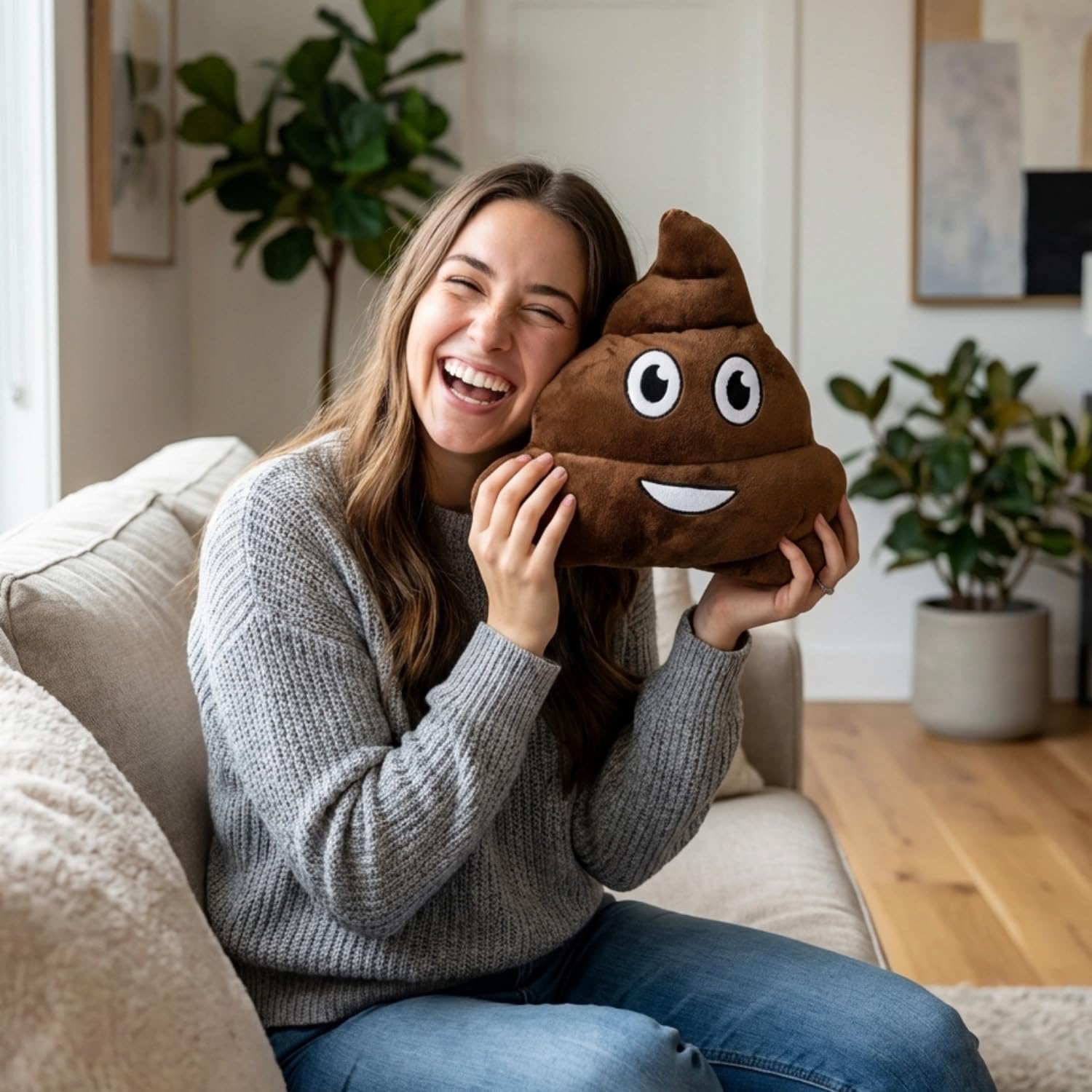 Rhode Island Novelty Emoji Poop 30,5 cm poduszka każda)