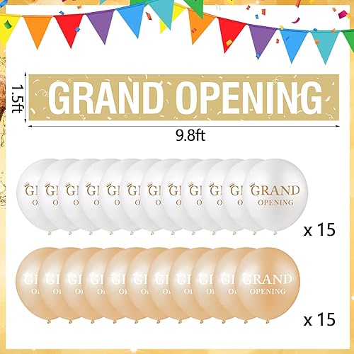 Miniatura 2 de Cartel grande de apertura grande, 30 piezas de globos de látex de gran apertura, decoraciones de gran apertura, globos de látex de 12 pulgadas, 18 x