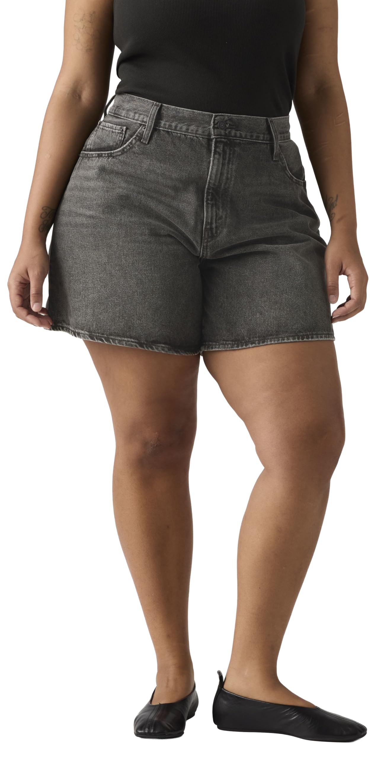 Levi's High Rise Baggy - Shorts - Mid Length Shorts - Femme