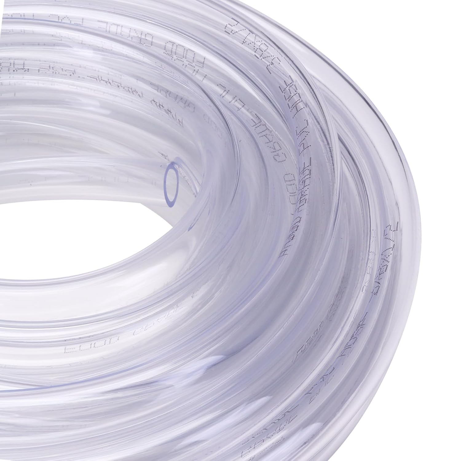 25ft Clear Vinyl Tubing - 3/8 ID 1/2 OD PVC Tube Food Grade Flexible Plastic Pipe Hose for Homebrewing, Siphon Pump 7.6 Meters(25ft) Length