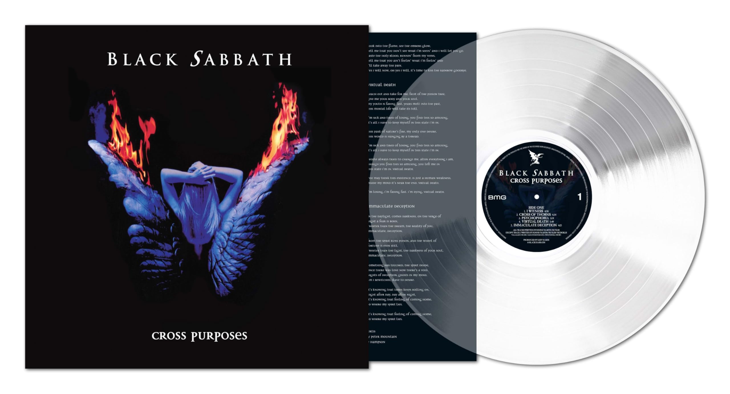 BLACK SABBATH - Cross Purposes (remastered) - limited clear vinyl LP + insert