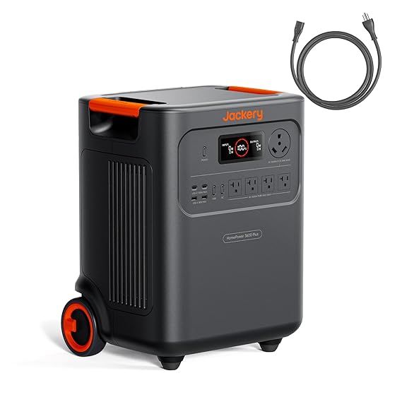 Jackery HomePower 3600 Plus Portable Power Station with AC Cable