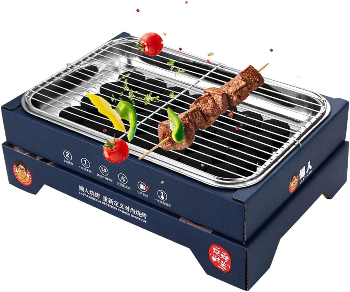 Instant BBQ Grill Disposables BBQ Charcoal Grill Portable Ready to