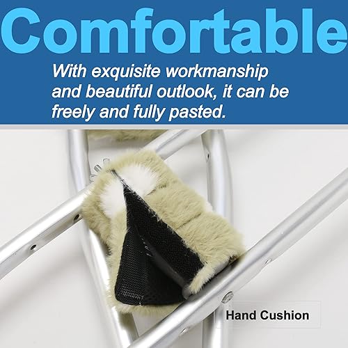 Miniatura 9 de Almohadillas para muletas  Acolchado para muleta de brazo  Funda de almohada universal acolchada para axilas con mango de antebrazo para empuñaduras