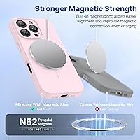 Vista 1282 de Miracase Funda diseñada para iPhone 13 Pro Max con protector de pantalla, [forro de microfibra suave antiarañazos], funda protectora de silicona