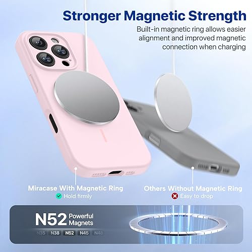 Miniatura 1282 de Miracase Funda diseñada para iPhone 13 Pro Max con protector de pantalla, [forro de microfibra suave antiarañazos], funda protectora de silicona