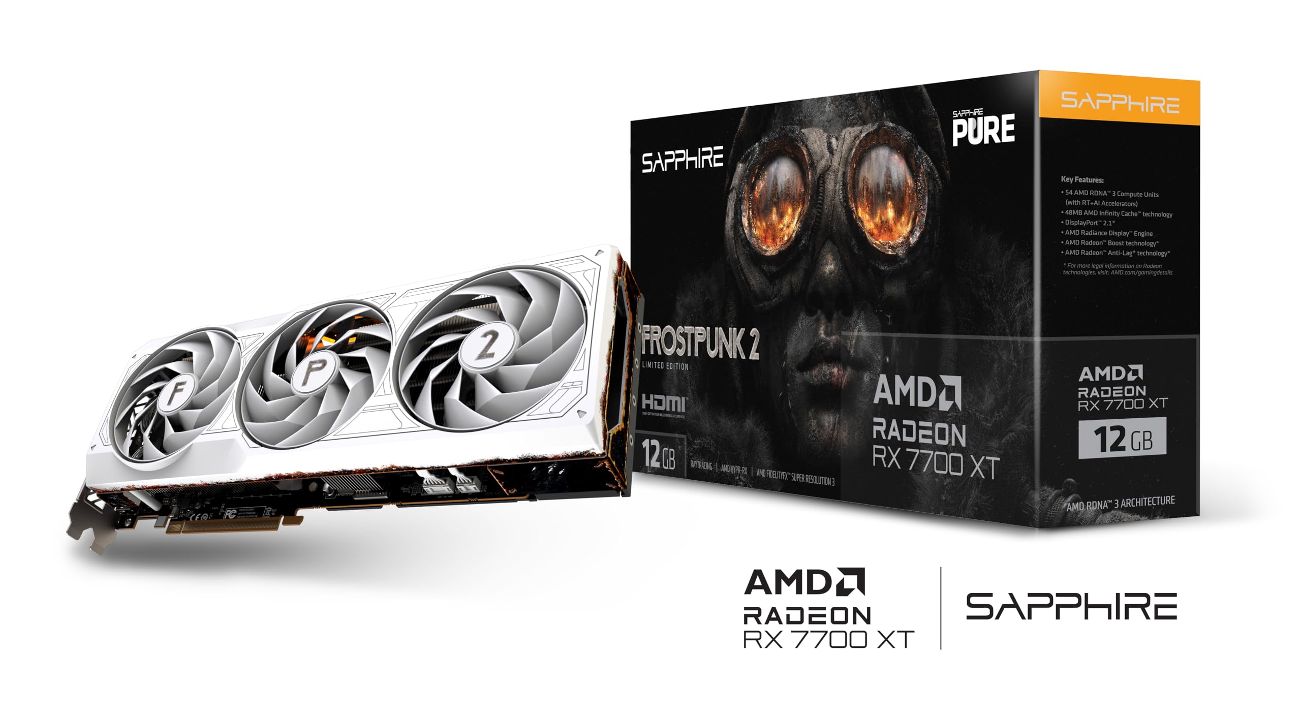 VGA Sapphire RX 7700XT 12GB Pure FrostPunk 2 ED