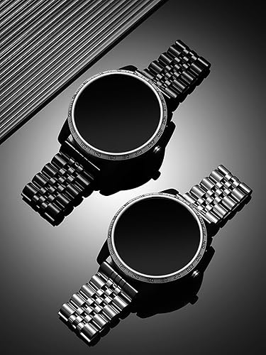 Miniatura 7 de Jubilee - Correa de reloj de acero inoxidable de 0.787 y 0.866 pulgadas, de liberación rápida, de liberación rápida, pulida, flexible, de metal,