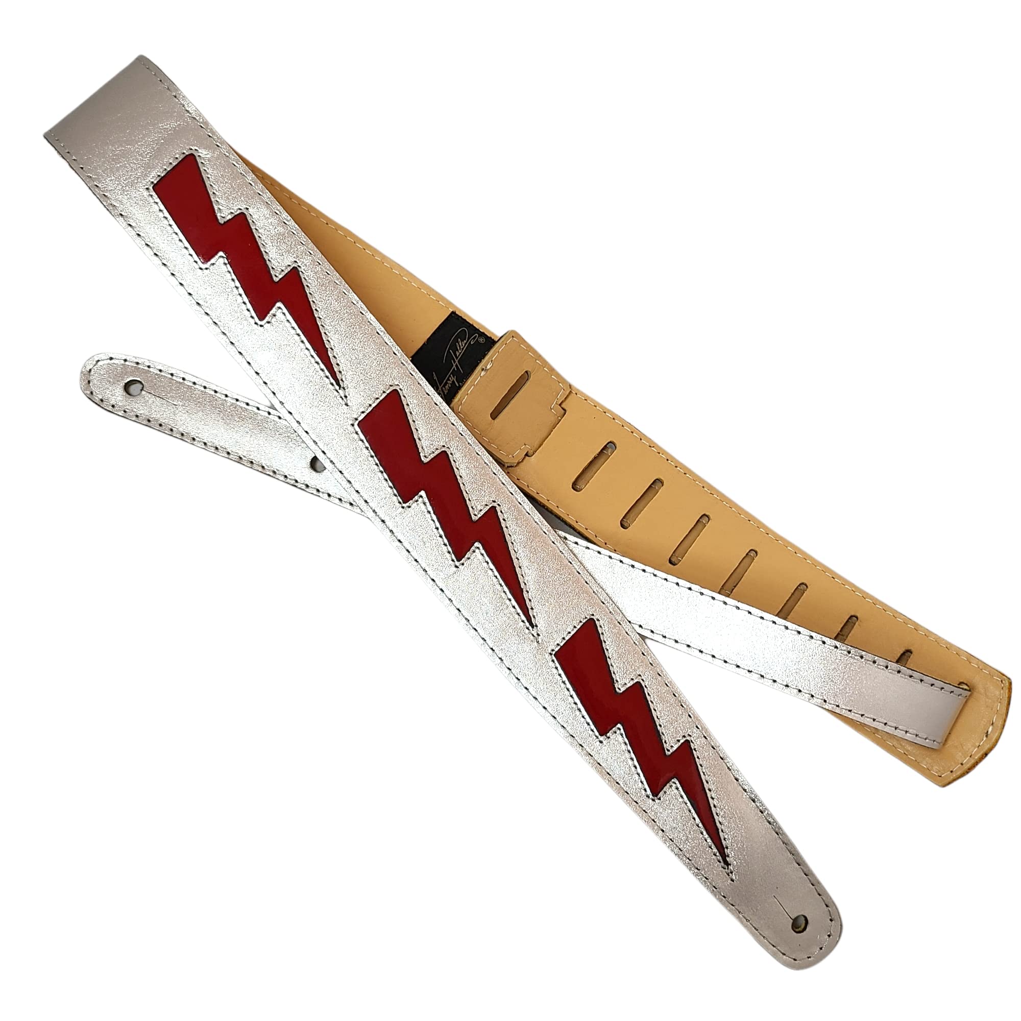 Amazon.com: Henry Heller Guitar Strap (HPDB-SR), Silver Red