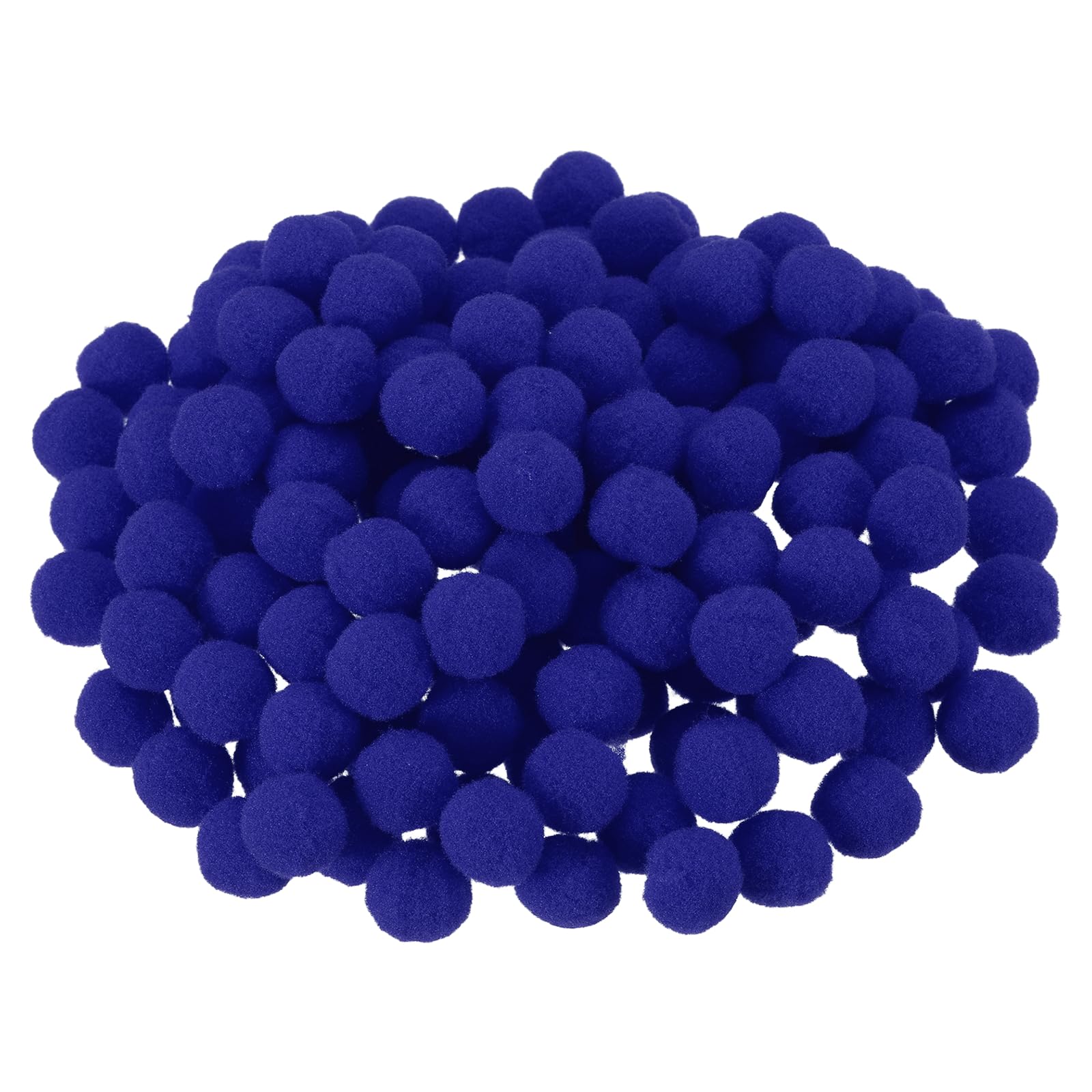 PATIKIL 0.6inch Pom Poms for Crafts, 150Pcs High Elastic Fuzzy Pastel Balls for Art Supplies DIY Creative Craft Material Handicraft Decorations, Navy Blue