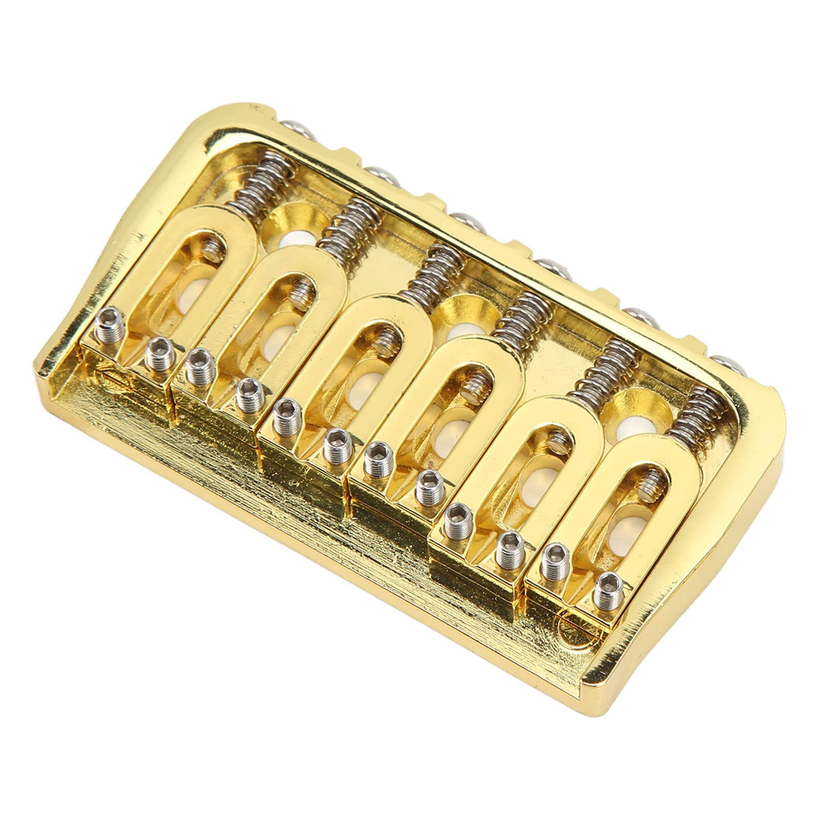 Fixed Short Bridge, Replacement String Through Body Electric Guitar Hardtail Bridge with Screw for Strat for Tele