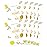 FACETORY K Beauty Face Mask Skin Care - BE BRIGHT BE YOU BRIGHTENING Sheet Mask with Gold Foil & Lemon Fruit | Glowing Gold Brightening Face Mask (10 Pack)