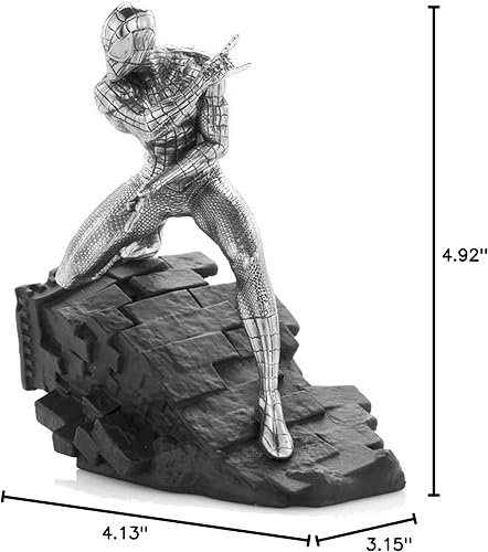 Miniatura 10 de Royal Selangor Colección Marvel con acabado a mano, estatua de Spider-Man de peltre
