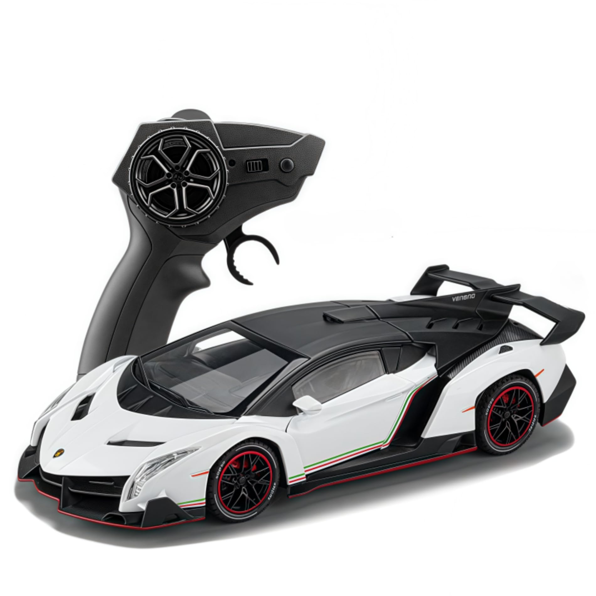 Vinie 1:14 Scale Remote Control Car – Diecast Alloy Body RC Supercar Lamborghini Veneno with Pistol Grip Transmitter | Special Edition Racing Toy for Kids & Collectors-image-23