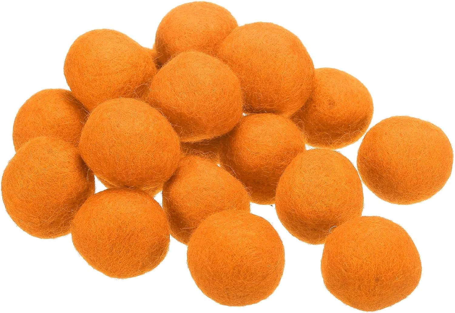 PATIKIL Wool Felt Balls Beads Wool Felting Pom 3cm 30mm Orange for Home Crafts Handcrafts Project DIY Pack of 20