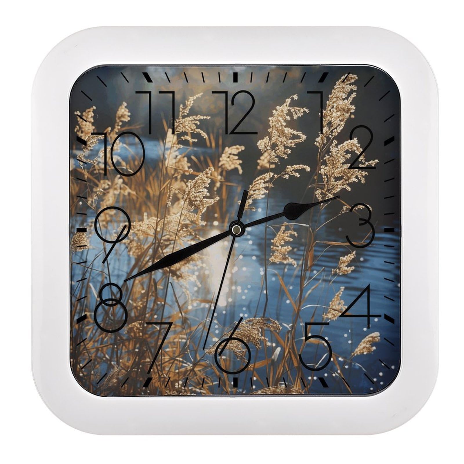 Horloge murale silencieuse facile à lire pour la cuisine familiale et le salon moderne