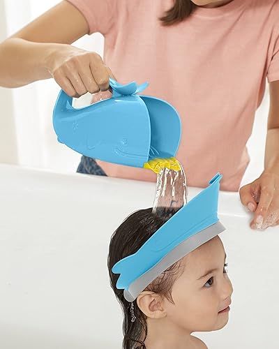 Miniatura 8 de Skip Hop Gorro de ducha para bebé, visera de baño Moby, gris