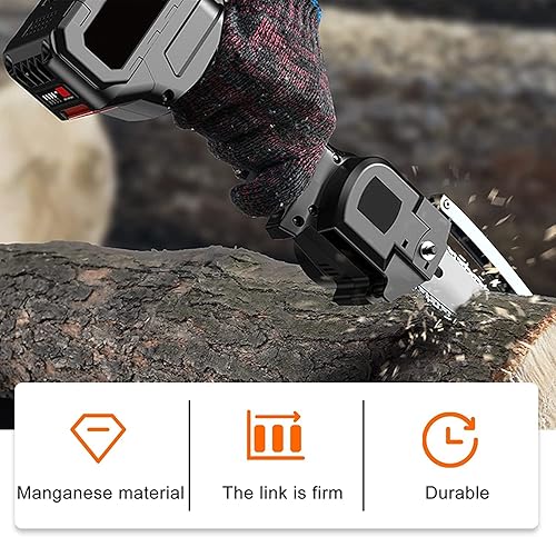 Miniatura 6 de Cadena de motosierra de 10 pulgadas, paso LP de 38 pulgadas, calibre 050 pulgadas, hoja de cadena de sierra de poste, 40 eslabones de transmisión,